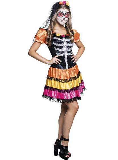 Disfraz de catrina día de los muertos para adolescente