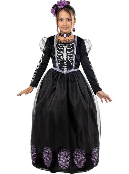 Disfraz de Catrina Día de los Muertos para niña - Funiglobal | Funidelia