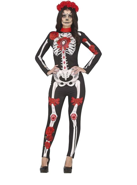Disfraz de Catrina esqueleto para mujer