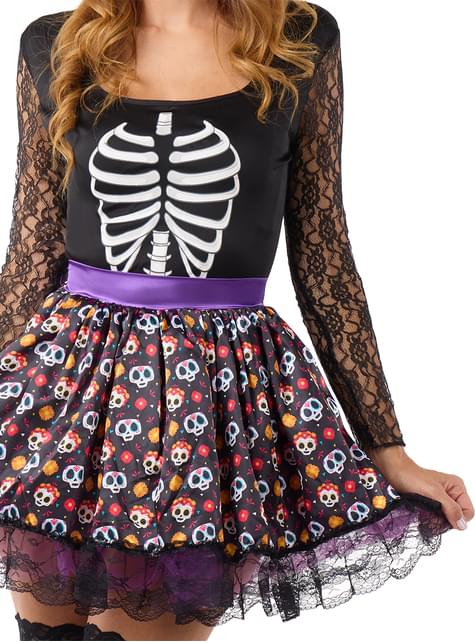 Disfraz de Catrina esqueleto para mujer - Funiglobal | Funidelia