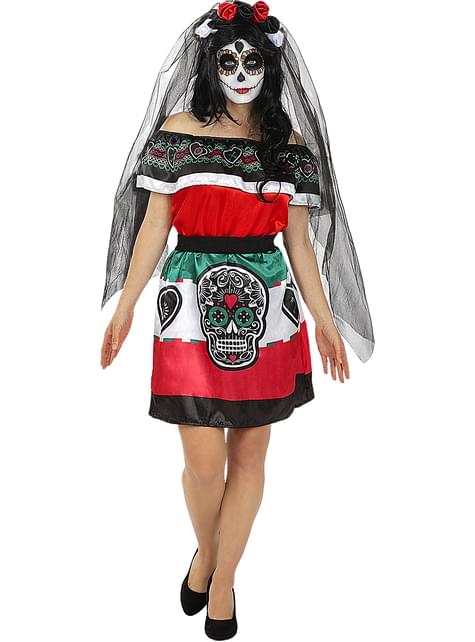 Disfraz de Dia de los Muertos Mexico para mujer - Funiglobal | Funidelia