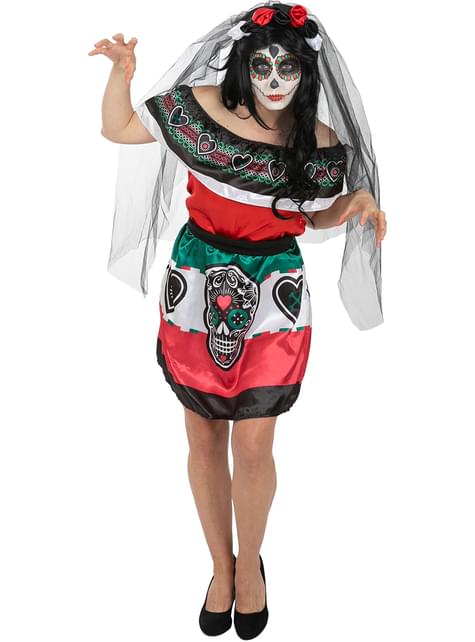 Disfraz de Dia de los Muertos Mexico para mujer - Funiglobal | Funidelia
