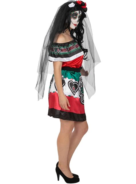 Disfraz de Dia de los Muertos Mexico para mujer - Funiglobal | Funidelia