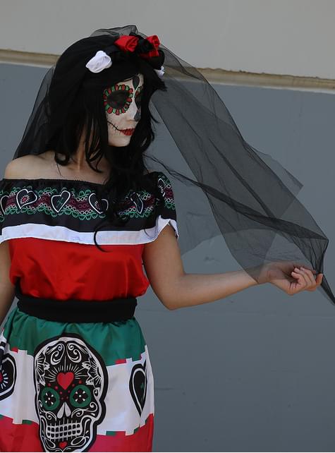 Disfraz de Dia de los Muertos Mexico para mujer - Funiglobal | Funidelia
