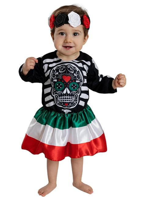 Disfraz de catrina para bebé niña - Funiglobal | Funidelia