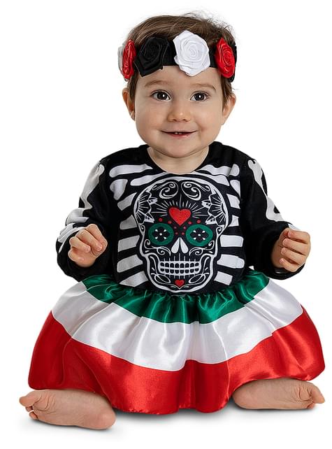 Disfraz de catrina para bebé niña - Funiglobal | Funidelia