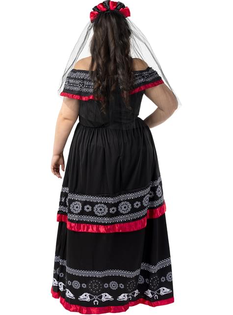 Disfraz de Catrina para mujer talla grande - Funiglobal | Funidelia