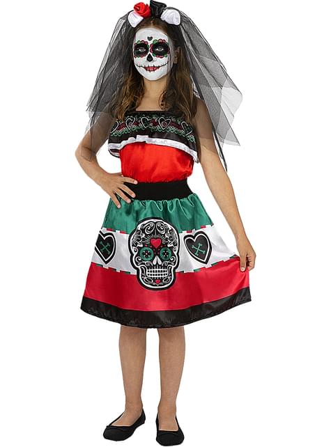 Disfraz de Catrina para niña - Funiglobal | Funidelia