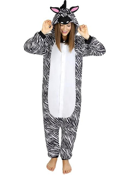 Disfraz de cebra onesie para adulto - Funiglobal | Funidelia