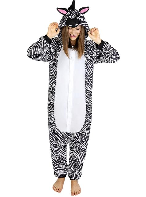 Disfraz de cebra onesie para adulto - Funiglobal | Funidelia