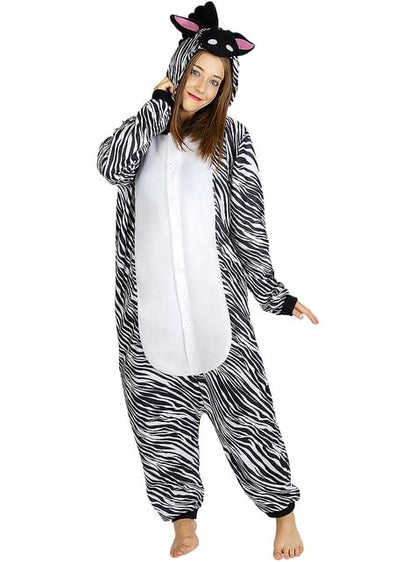 Disfraz de cebra onesie para adulto - Funiglobal | Funidelia