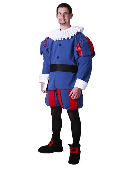 Disfraz de Renacimiento Cervantes azul
