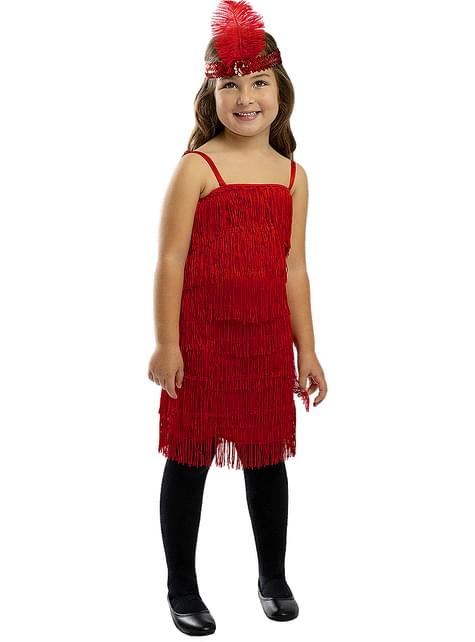 Disfraz de charlestón rojo para niña - Funiglobal | Funidelia