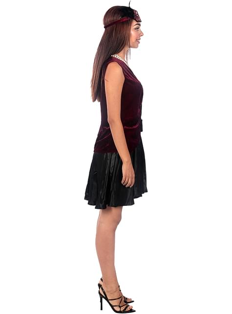 Disfraz de charlestón terciopelo para mujer talla grande - Funiglobal | Funidelia