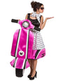 Disfraz de chica de los 50 en moto rosa - Nines Onil | Funidelia
