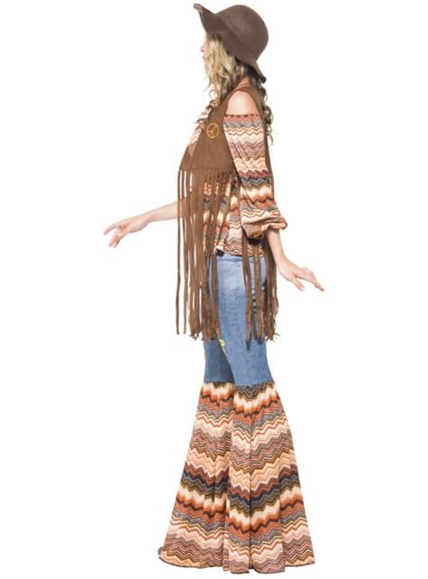 Disfraz de chica hippie para mujer - Smiffys | Funidelia