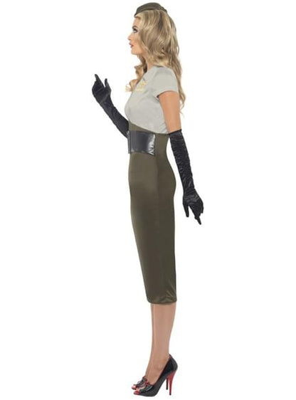 Disfraz de chica pin-up del ejército de la 2ª Guerra Mundial