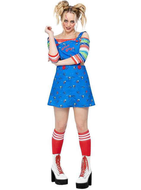 Disfraz de Chucky, el Muñeco Diabólico para mujer - Smiffys | Funidelia