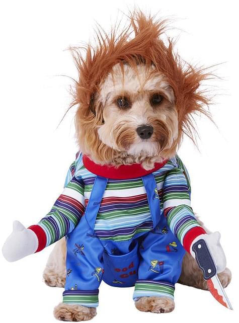 Disfraz de Chucky el Muñeco Diabólico para perro