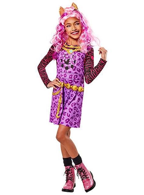 Disfraz de Clawdeen Wolf clásico para niña - Monster High