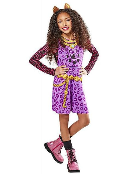 Disfraz de Clawdeen Wolf clásico para niña - Monster High