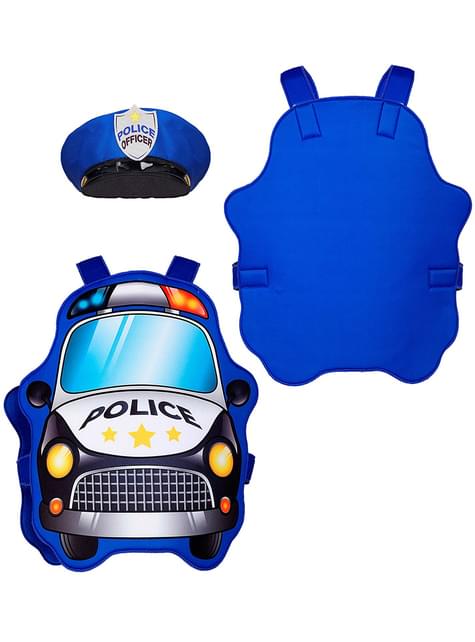 Disfraz de coche de policía para niño