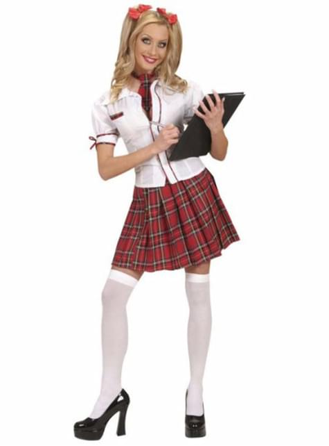 Disfraz de colegiala aplicada para mujer