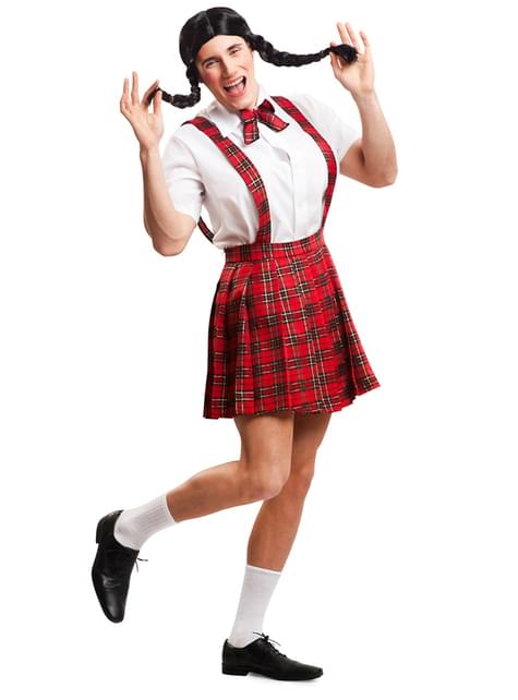 Disfraz de colegiala para hombre
