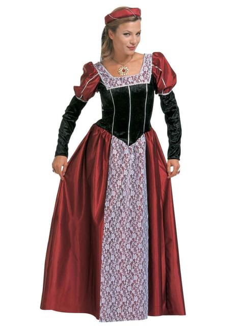 Disfraz de cortesana elegante para mujer talla extra grande