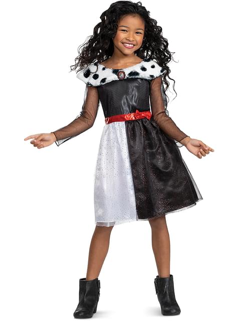 Disfraz de Cruella de Vil para niña - 101 Dálmatas - Disguise | Funidelia