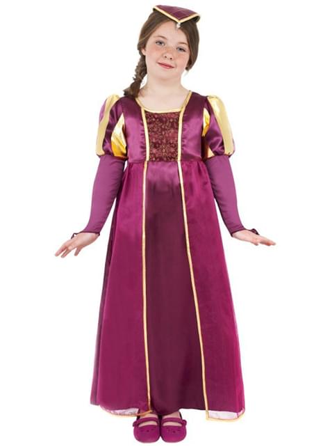 Disfraz de dama Tudor para niña