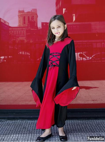 Disfraz de dama vampiresa para niña