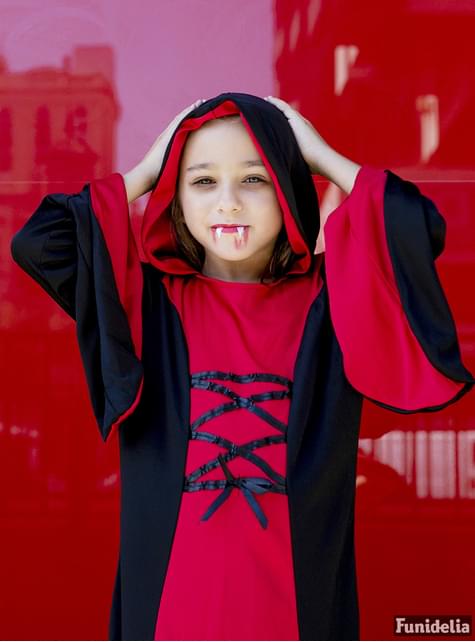 Disfraz de dama vampiresa para niña