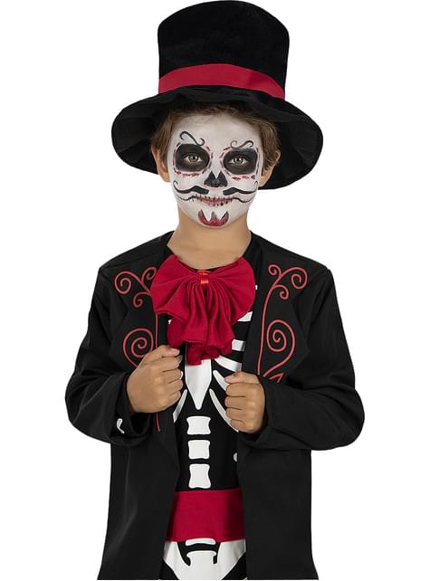 Disfraz de Día de los Muertos esqueleto para niño - Funiglobal | Funidelia