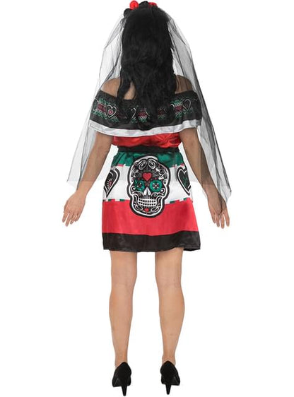 Disfraz de Día de los Muertos México para mujer talla grande