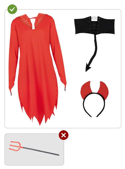 Disfraz de diablesa para mujer talla grande - Funiglobal | Funidelia