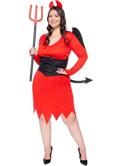 Disfraz de diablesa para mujer talla grande - Funiglobal | Funidelia