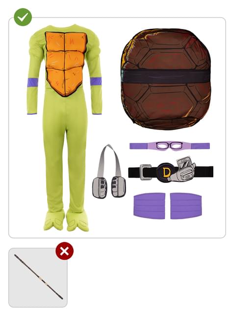 Disfraz de Donatello para hombre - Las Tortugas Ninja - Funiglobal | Funidelia