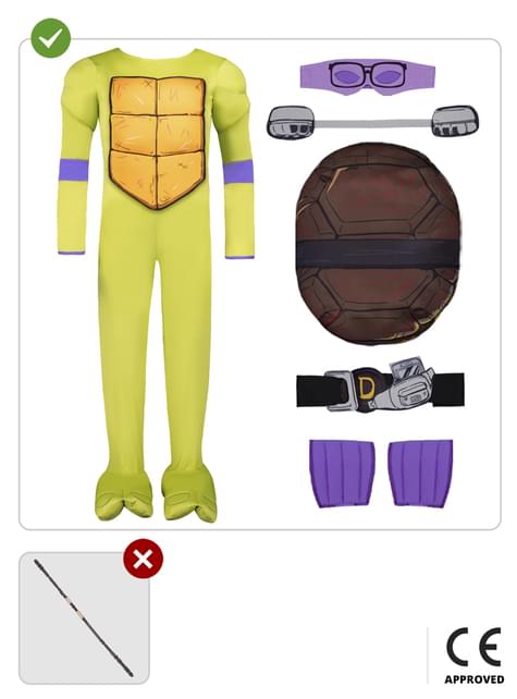 Disfraz de Donatello para niño - Las Tortugas Ninja - Funiglobal | Funidelia