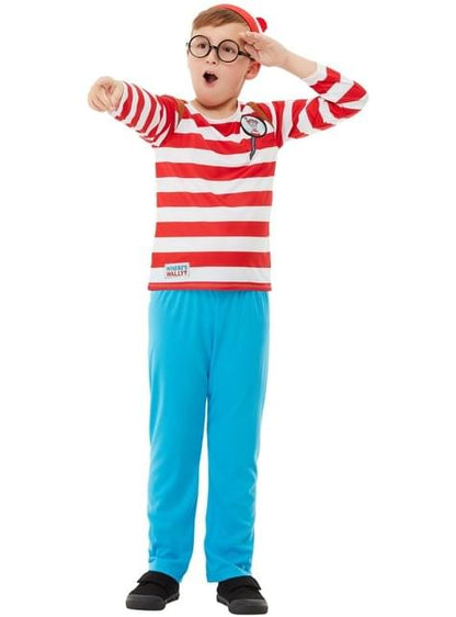 Disfraz de ¿Dónde está Wally? Deluxe para niño - Smiffys | Funidelia
