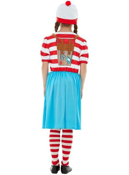 Disfraz de ¿Dónde está Wally? Wenda Deluxe para niña