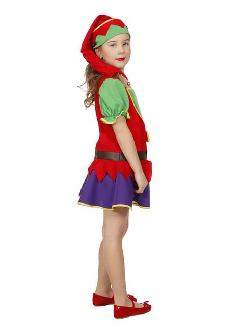 Disfraz de duende navideño para niña - Wilbers | Funidelia