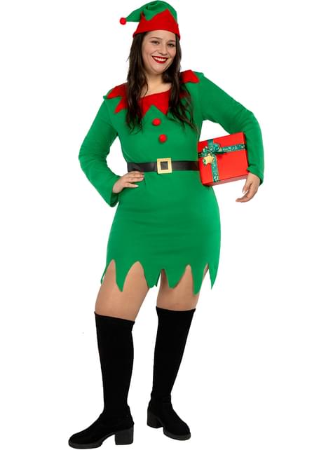 Disfraz de elfa duende para mujer talla grande - Funiglobal | Funidelia