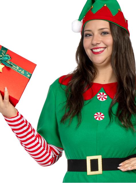 Disfraz de Elfa navideña para mujer talla grande - Funiglobal | Funidelia