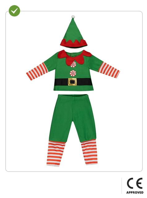 Disfraz de elfo navideño para bebé - Funiglobal | Funidelia
