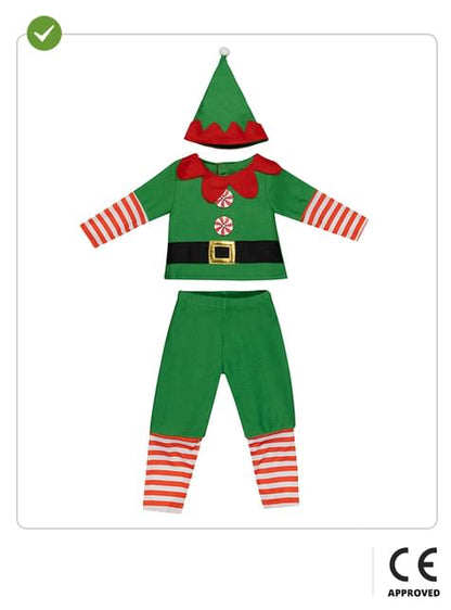Disfraz de elfo navideño para bebé - Funiglobal | Funidelia