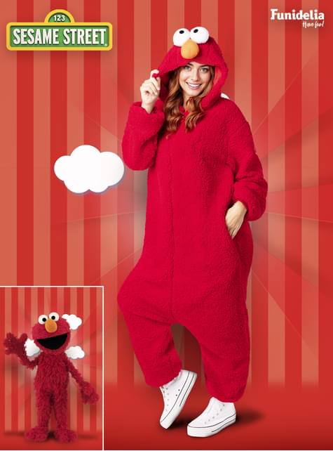 Disfraz de Elmo para adulto - Barrio Sésamo - Funiglobal | Funidelia