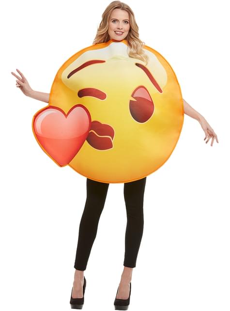 Disfraz de Emoji beso de corazón - Funiglobal | Funidelia