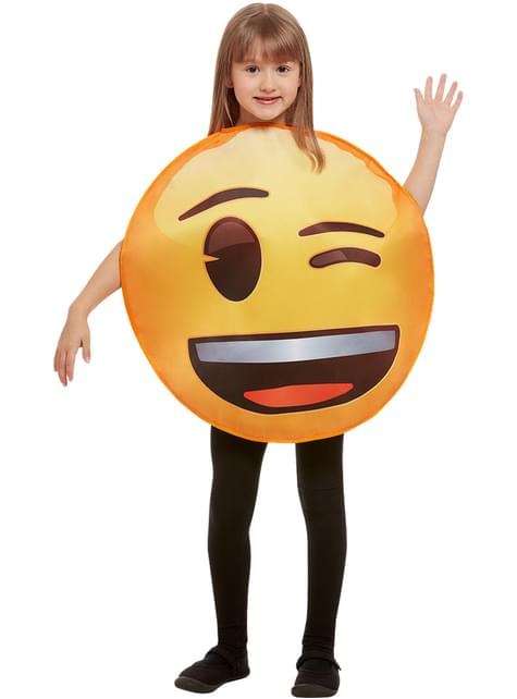 Disfraz de Emoji guiñando un ojo infantil - Funiglobal | Funidelia