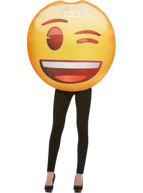 Disfraz de Emoji guiñando un ojo - Funiglobal | Funidelia